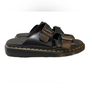 Dr. Martens Voss Quad Platform Leather Sandals Black Women’s 10